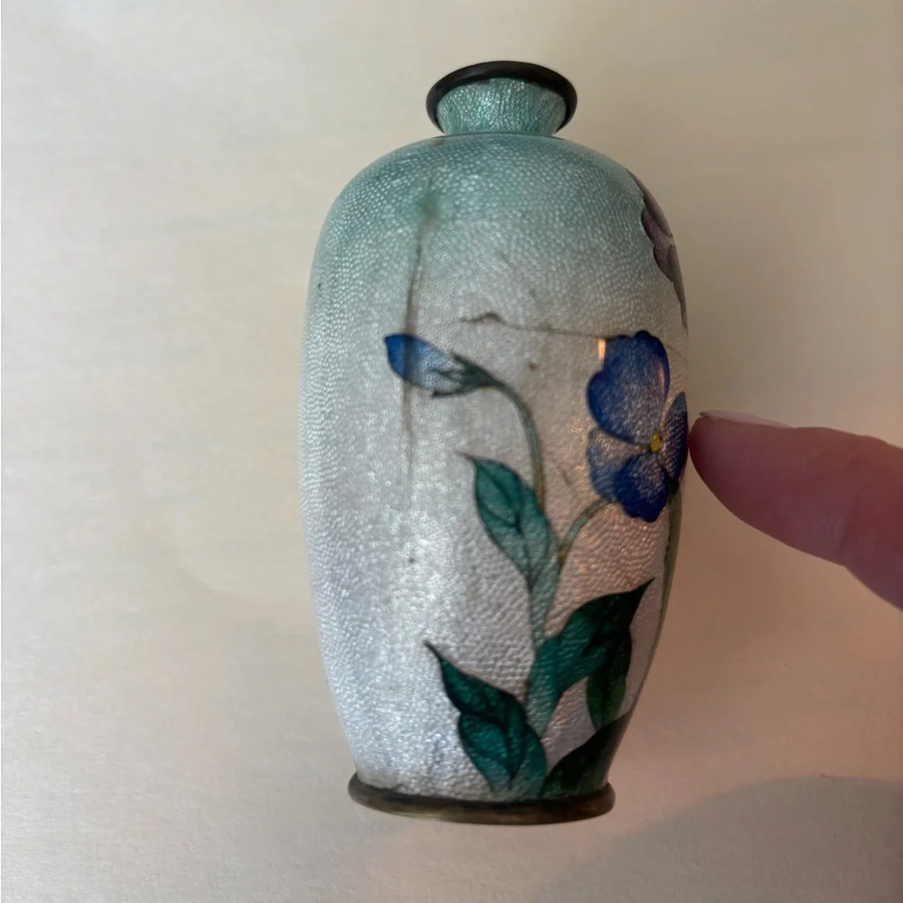 Vintage mini cloisonné vase